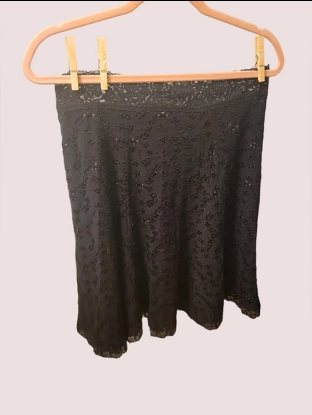 CABI black printed skirt size Large - Picture 2 of 5